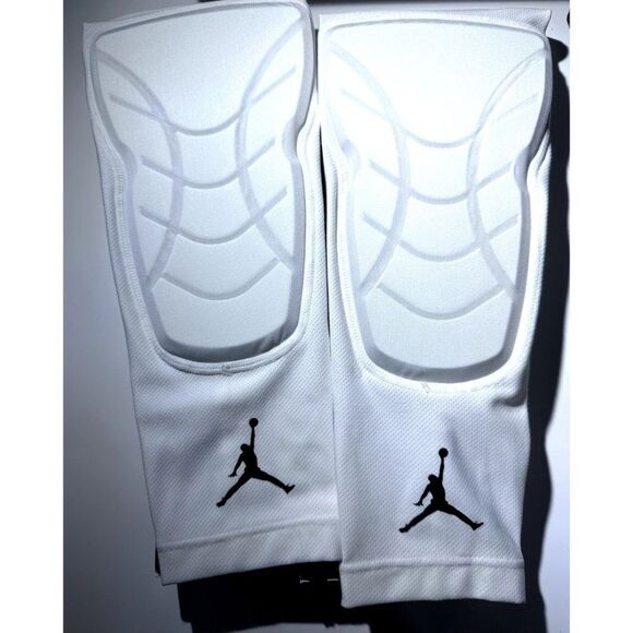Nike Jordan Pro Hyperstrong Padded Shin Sleeves Basketball White Size L/XL NEW - Picture 3 of 6